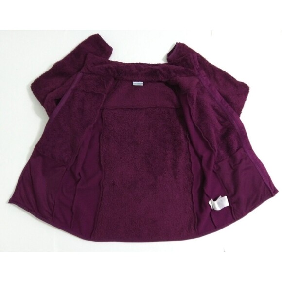 Columbia Women's Large By The Lake Plush Fleece Full Zip Jacket Coat Purple - Picture 5 of 11